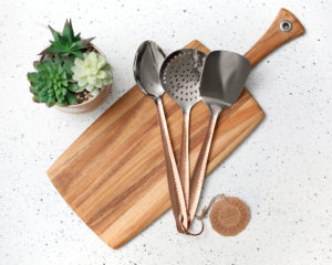 kitchen utensils tabletop product photograph